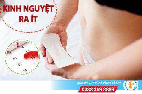 Kinh nguyệt ra ít là bị gì?